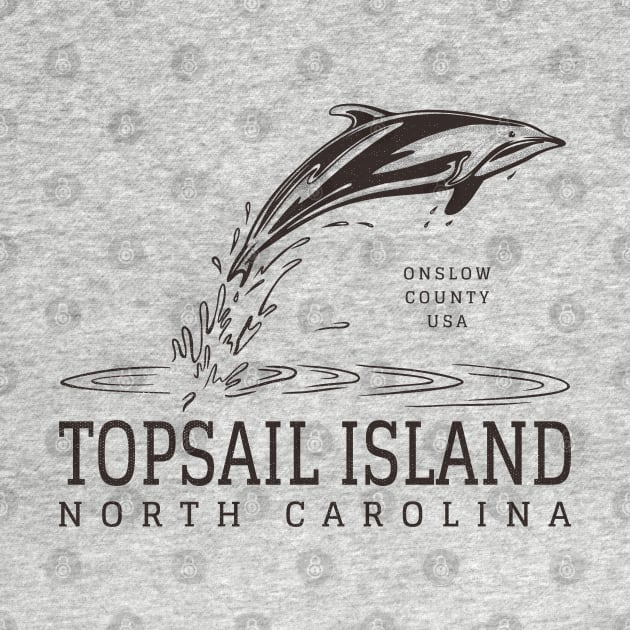 Topsail Island, NC Summertime Vacationing Dolphin by Contentarama